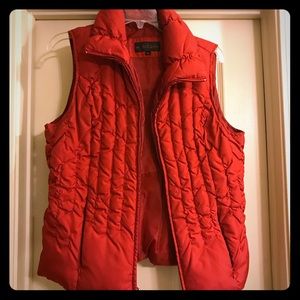 Red puffy vest will brighten winter wardrobe!